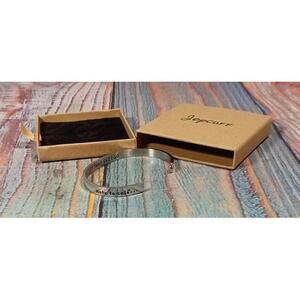 Joepcuff Inspirational Engraved Cuff Bracelet